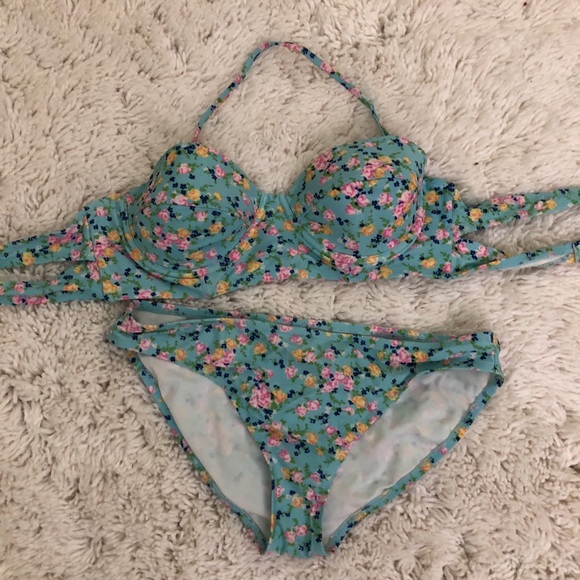 Bustier Bikini - Two Piece Top & Bottom, Large / L - Picture 1 of 6